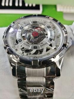 Montre homme Invicta Racing Inter. automatique mécanique en acier inoxydable, 21 rubis