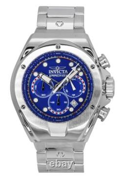 Montre pour homme Invicta Racing Chronographe Acier Inoxydable Cadran Bleu Quartz 47745
