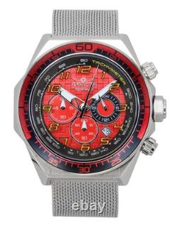 Montre pour homme Invicta Racing Chronographe Quartz Acier Inoxydable Cadran Rouge 47900