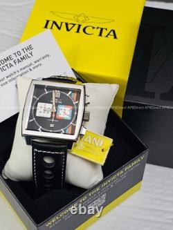 Montre pour homme Invicta Racing S1 Rally Chronographe avec bracelet en cuir noir