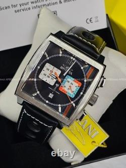 Montre pour homme Invicta Racing S1 Rally Chronographe avec bracelet en cuir noir