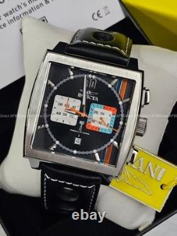 Montre pour homme Invicta Racing S1 Rally Chronographe avec bracelet en cuir noir
