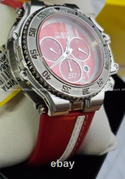 Montre pour homme Invicta S1 Rally Race TEAM Swiss Z60 Chronographe en cuir