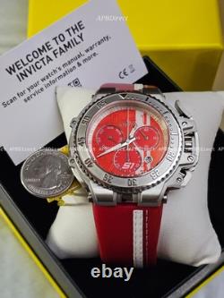 Montre pour homme Invicta S1 Rally Race TEAM Swiss Z60 Chronographe en cuir