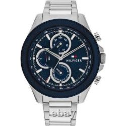 Montre pour homme Tommy Hilfiger en acier inoxydable inspirée de la course, 46 mm, référence 1792080