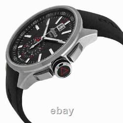 Montre pour homme en acier inoxydable à cadran noir Alpina Racing Chronograph AL353B5AR36