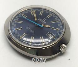 Mouvement automatique Omega Dynamic Racing Dial Vintage en acier inoxydable suisse