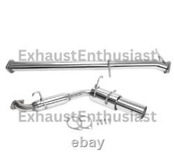 Muffler d'échappement arrière en acier inoxydable Megan Racing compatible avec Miata MX5 89-93 1.6L