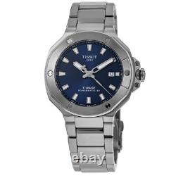 Nouvelle montre Tissot T-Race Powermatic 80 automatique bleue pour homme T141.807.11.041.00