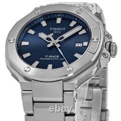 Nouvelle montre Tissot T-Race Powermatic 80 automatique bleue pour homme T141.807.11.041.00