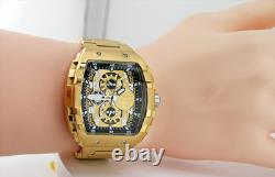 Nouvelle montre multi-fonction Invicta 49066 Racing Champions en acier doré 47 mm