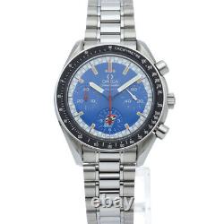 OMEGA speedmaster racing bleu 3510.80 Montre pour hommes en acier inoxydable avec finition bleue