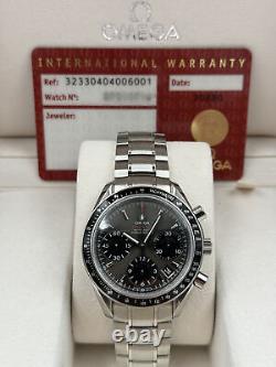 Omega Speedmaster Racing 40mm Cadran Gris Bracelet en Acier 323.30.40.40.06.001 B&P