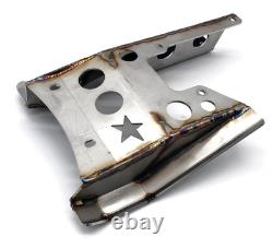 Plaque de protection en acier inoxydable Lonestar Racing LSR pour bras oscillant Honda TRX450R 450ER 450R