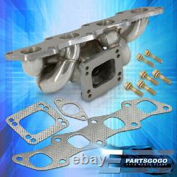 Pour 89-98 240sx S13 S14 Ka24 T3t4 Racing Top Mount Turbo Exhaust Header Manifold