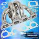 Pour 92-2001 Honda Prelude H22a Bb6 T3/t4 Racing Turbo Manifold Header Exhaust