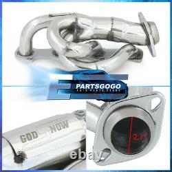 Pour 97-03 F150 F250 Expedition Xlt 4.6l V8 Steel Exhaust Racing Header Manifold