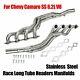 Pour Chevy Camaro Ss 6.2l V8 Stainless Race Long Tube Headers Manifolds 2010-2015