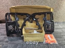 (QTY 2) Barres de protection Alba Racing Propeg Noires avec filet orange, acier inoxydable