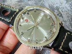 RADO STARLINER 999 AUTOMATIQUE EN ACIER INOXYDABLE VINTAGE Cadran Gris Bracelet de Course
