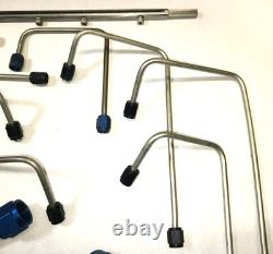 Raccords AN en acier inoxydable, lot de conduites de carburant SS d’occasion pour course vintage