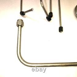 Raccords AN en acier inoxydable, lot de conduites de carburant SS d’occasion pour course vintage