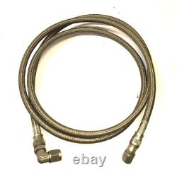 Raccords AN en acier inoxydable, lot de durites de carburant tressées en inox, d’occasion, pour course vintage