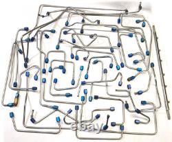 Raccords en AN en acier inoxydable, lot de conduites de carburant SS, d’occasion, course vintage