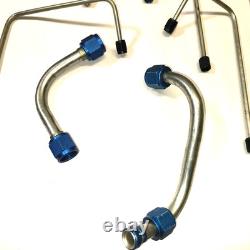 Raccords en AN en acier inoxydable, lot de conduites de carburant SS, d’occasion, course vintage