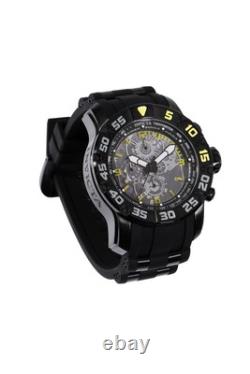 Racing Men 48mm Acier inoxydable noir cadran noir VD55 Quartz, Édition limitée JM