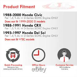 Ram Horn Equal Length T3 Turbo Manifold Pour Honda CIVIC Crx Ek D-series D15 D16
