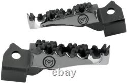 Repose-pieds hybrides en acier inoxydable Moose Racing pour BMW F800GS/G650GS/R1200GS 1620-0785