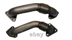 Rudy's High Flow Race Exhaust Manifolds & Up-pipes Pour 01-04 Gm 6.6l Duramax