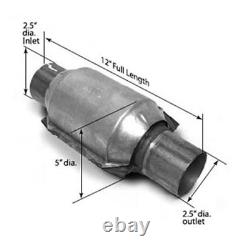 SLP 31062 Silencieux Loudmouth 2.5 en Acier Inoxydable avec Résonateurs de Course en Paire