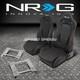 Sièges De Course Reclinables Nrg Black + Support En Acier Inoxydable Pour Wrx/sti Gd/gg Ej