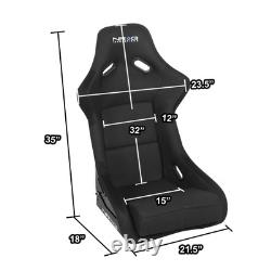 Sièges de course en fibre de verre Nrg avec support en acier inoxydable pour 350z Z33 Fairlady
