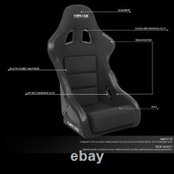 Sièges de course en profondeur Nrg Type-r + support en acier inoxydable pour Camaro/Trans Am