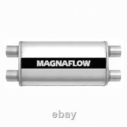 Silencieux MagnaFlow Double Entrée 3 pouces/Double Sortie 3 pouces en Acier Inoxydable Naturel, Chacun