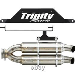 Silencieux Slip-On en Acier Inoxydable Trinity Racing pour Polaris TR4182S
