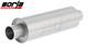 Silencieux De Course Universel Borla Xr-1 Sportsman En Acier Inoxydable Réversible 2.5