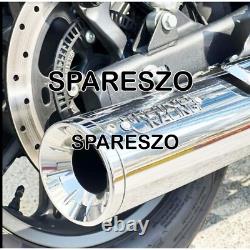 Silencieux en acier inoxydable Rhino Racing compatible avec Royal Enfield Super Meteor 650