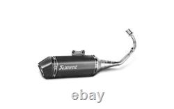 Système complet Akrapovic Racing Line en acier inoxydable noir SVE125R2HZBL