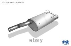 Système complet de course en acier inoxydable depuis le catalyseur Mercedes SL R129 2x115x85mm
