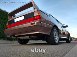 Système complet en acier inoxydable de course Ø76mm Audi Urquattro 2x76mm rond aigu