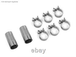 Système complet en acier inoxydable de course depuis le catalyseur Audi V8 D11 4.2l 2x70mm