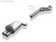 Syst&egrave;me D&rsquo;&eacute;chappement Cat-back De Course Fox En Acier Inoxydable Pour Mercedes Sl R129 2x80 Mm