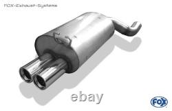 Système d’échappement Cat-Back de course FOX en acier inoxydable pour Mercedes SL R129 2x80 mm