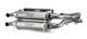 Système D'échappement Trinity Racing Rzr Xp 1000 Double En Acier Inoxydable Tr-4119d-ss