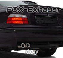Système d'échappement complet de course FOX en acier inoxydable pour BMW Série 3 E36 318is