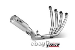Système d'échappement complet en acier inoxydable Racing MIVV Mk3 Honda Cb 650 R 2019-2023